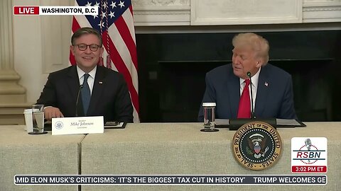 Trump speaks at an ‘Invest America Roundtable’ event