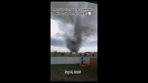 Massive Tornado & Storm Hits Knoxville Tennessee today 🇺🇸🌪️ #tornado #severeweather #usa #fyp #