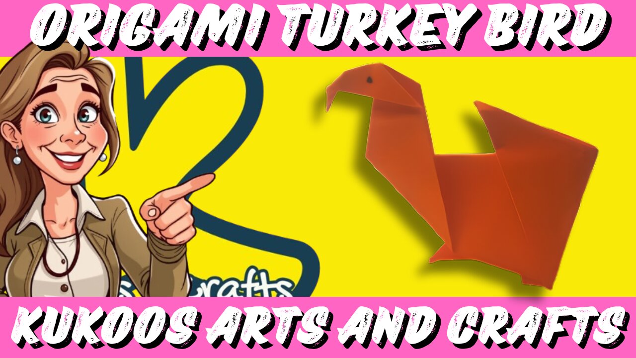 How to Make a Turkey Origami | Paper Turkey Folding Tutorial (Version 1)
