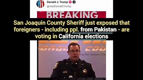 Even people in Pakistan are registering & voting in California elections [Stolen Election / Fraud]