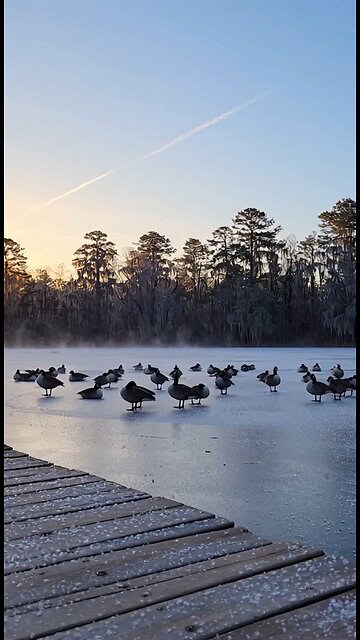 Frozen Lake Carried Off