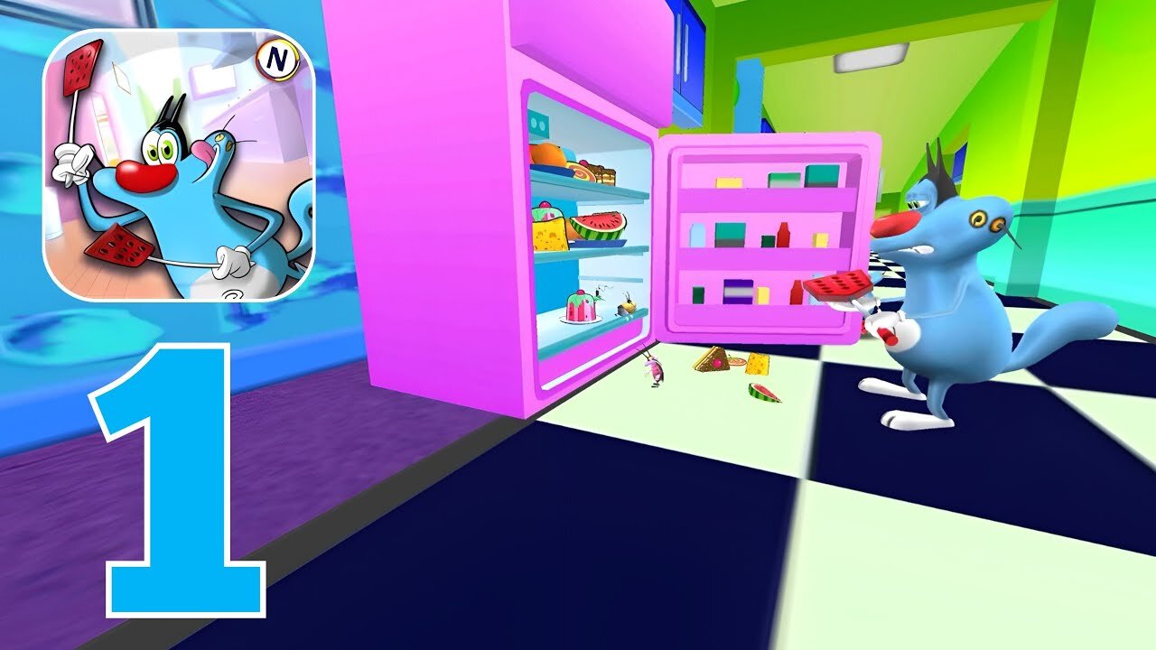 Oggy 3D Run - Gameplay Walkthrough | Part 1
