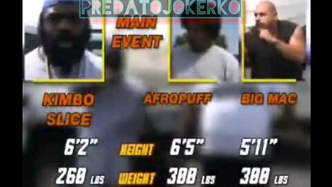 Street Fight Kimbo Slice 1vs2 crazy KO