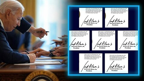 Biden Admin Proved To Have Signed Many Major Documents By Autopen