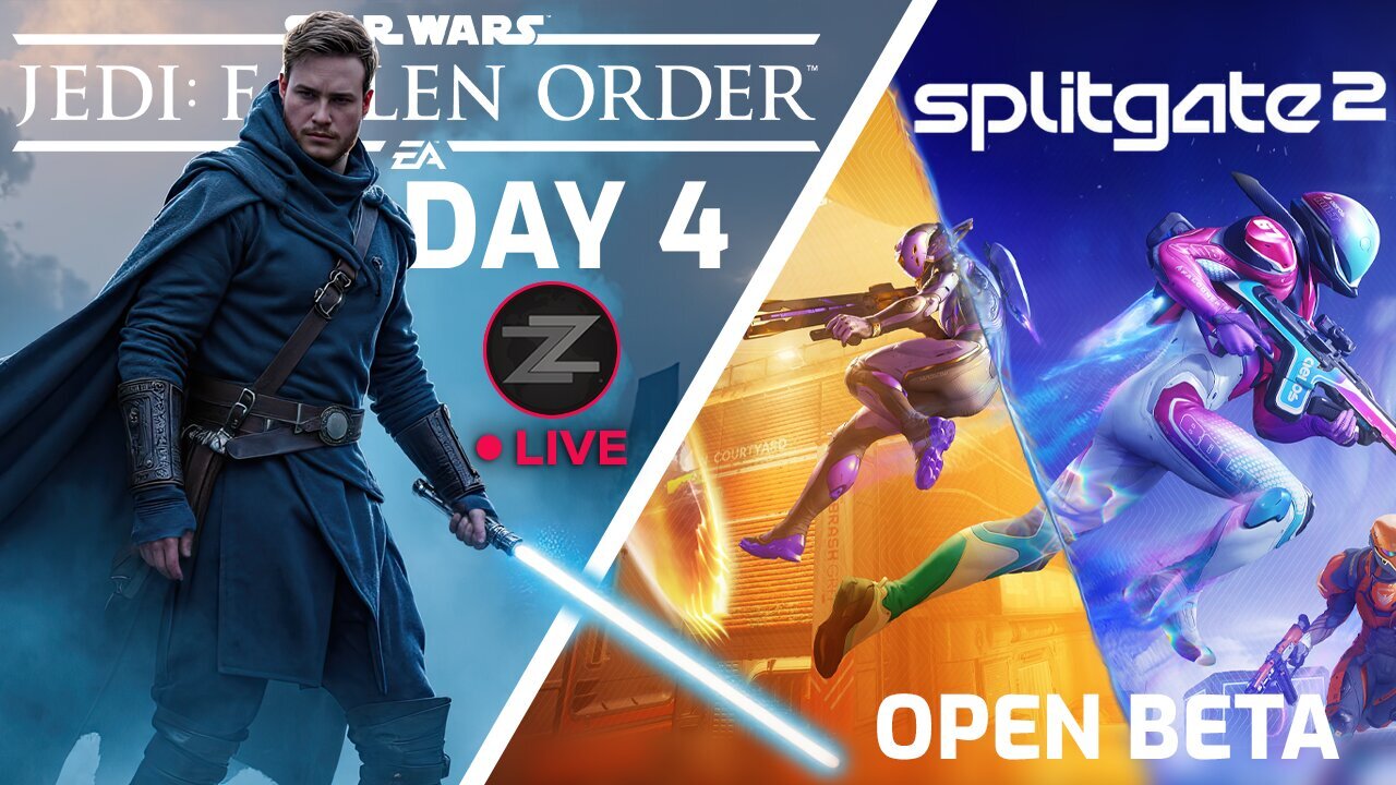 🔴LIVE IN 1440p! - Splitgate 2 Beta! Then Star Wars Jedi: Fallen Order | DAY 4 | - Come Hang Out!