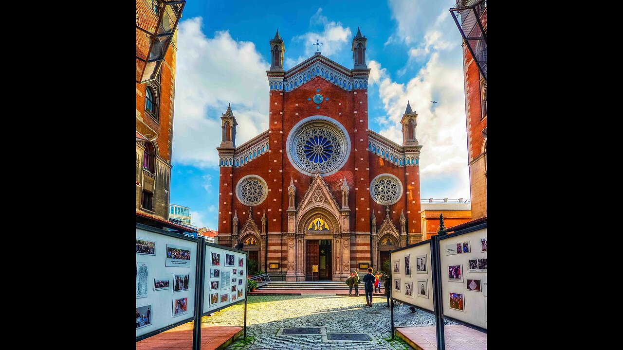 Walkthrough of Church of Saint Anthony of Padua in Istanbul, Turkey in 2.7k/100fps 2025