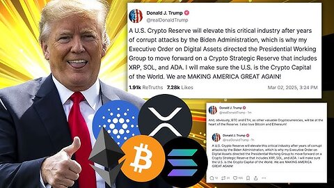 Which cryptocurrencies are most supported by Trump ?