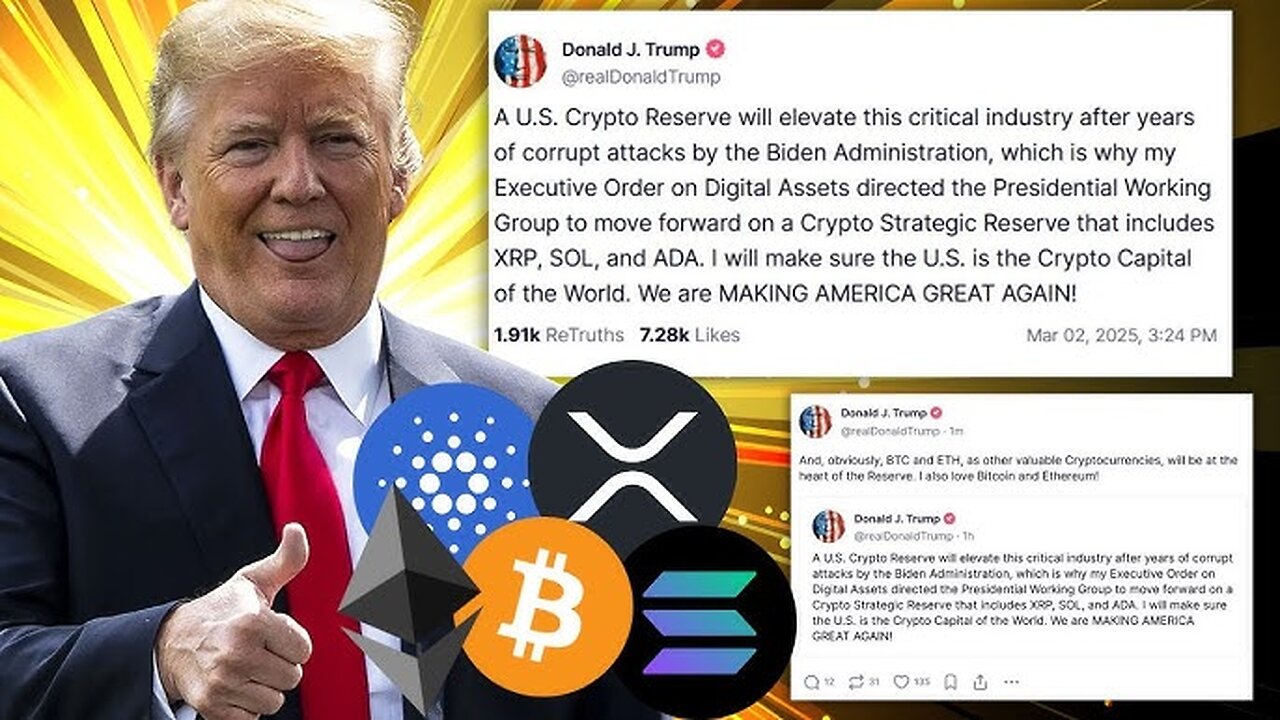 Which cryptocurrencies are most supported by Trump ?