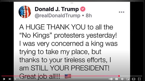 ‘We have no kings!’ ...New term for the same hysterics from the democrats.