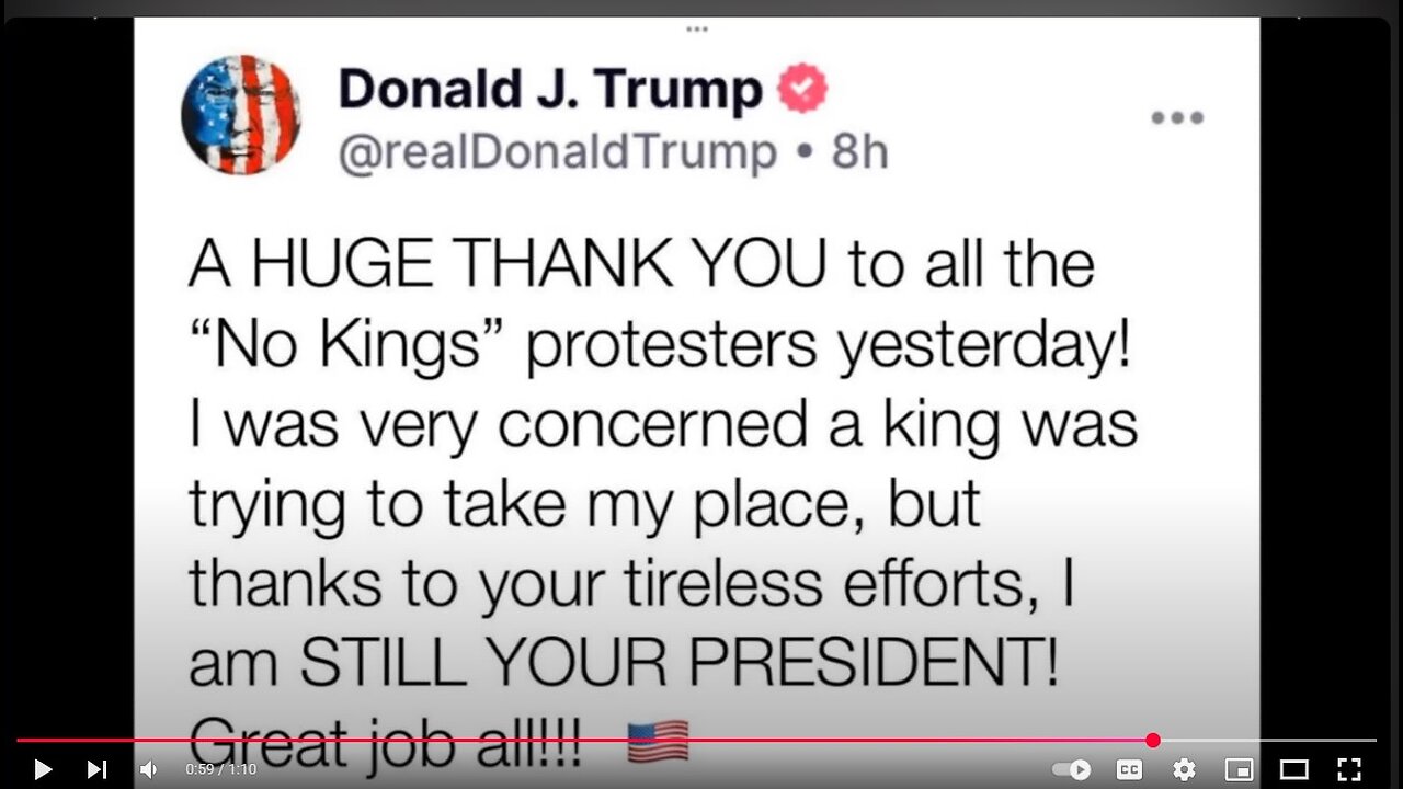 ‘We have no kings!’ ...New term for the same hysterics from the democrats.