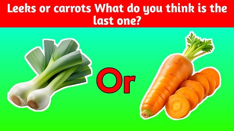 Carrots 🥕 or Leeks? Pick your favorite and drop it in the comments 👇