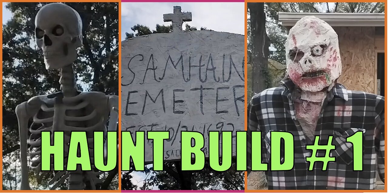 🎃2025 Home haunt build video #1 (Hauntstead)👻