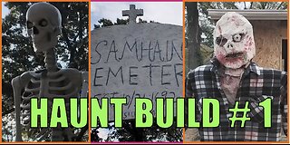 🎃2025 Home haunt build video #1 (Hauntstead)👻