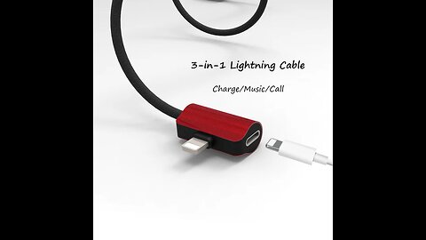 Get Rid of the Charge-or-Listen Dilemma with 3-in-1 L-shaped Reversible Lightning Cable