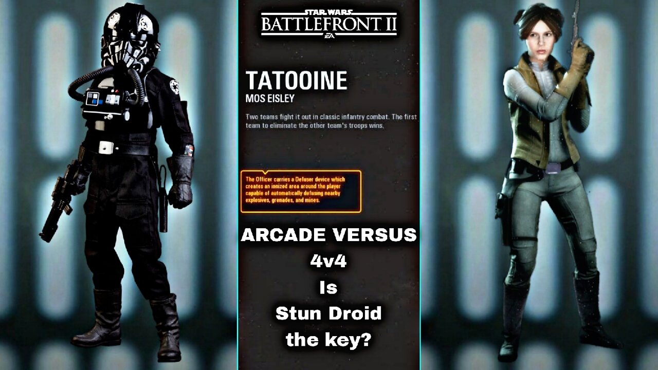 XB1X Star Wars Battlefront 2 G309, 2P local splitscreen Arcade on Mos Eisley, Iden Versio!