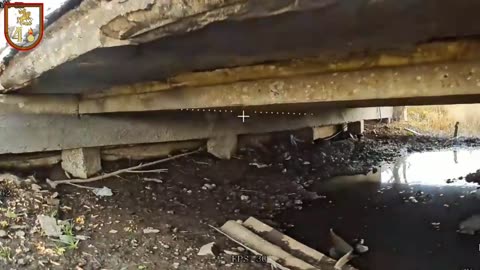 🎯🔥 Ukraine Russia War | Fiber-Optics FPV Drone Targets Enemy Hiding Under Damaged Bridge | RCF