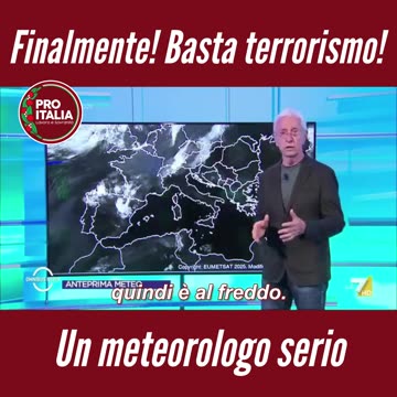 Ogni tanto una voce fuori dal coro: il meteorologo Paolo Sottocorona