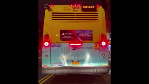 Stopping Behind Various NYC City Buses Compiltation