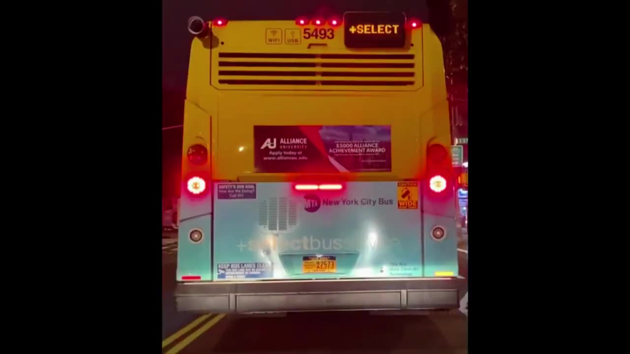 Stopping Behind Various NYC City Buses Compiltation