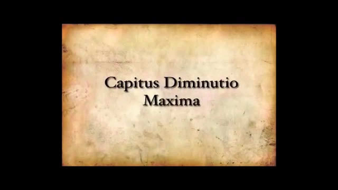 Capitis Diminutio Maxima