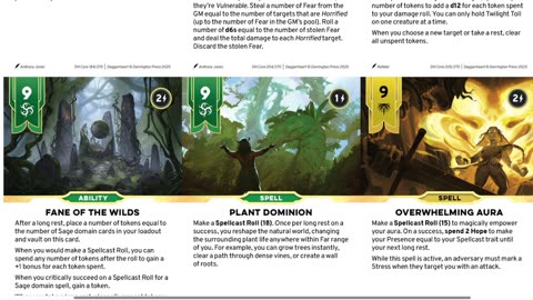 Daggerheart - Core Rulebook, Roll20 and Demiplane