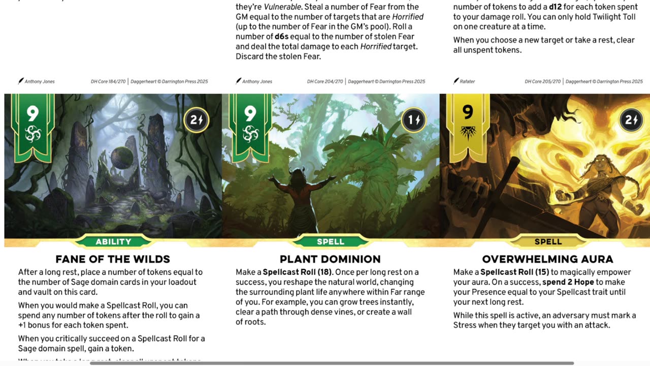 Daggerheart - Core Rulebook, Roll20 and Demiplane