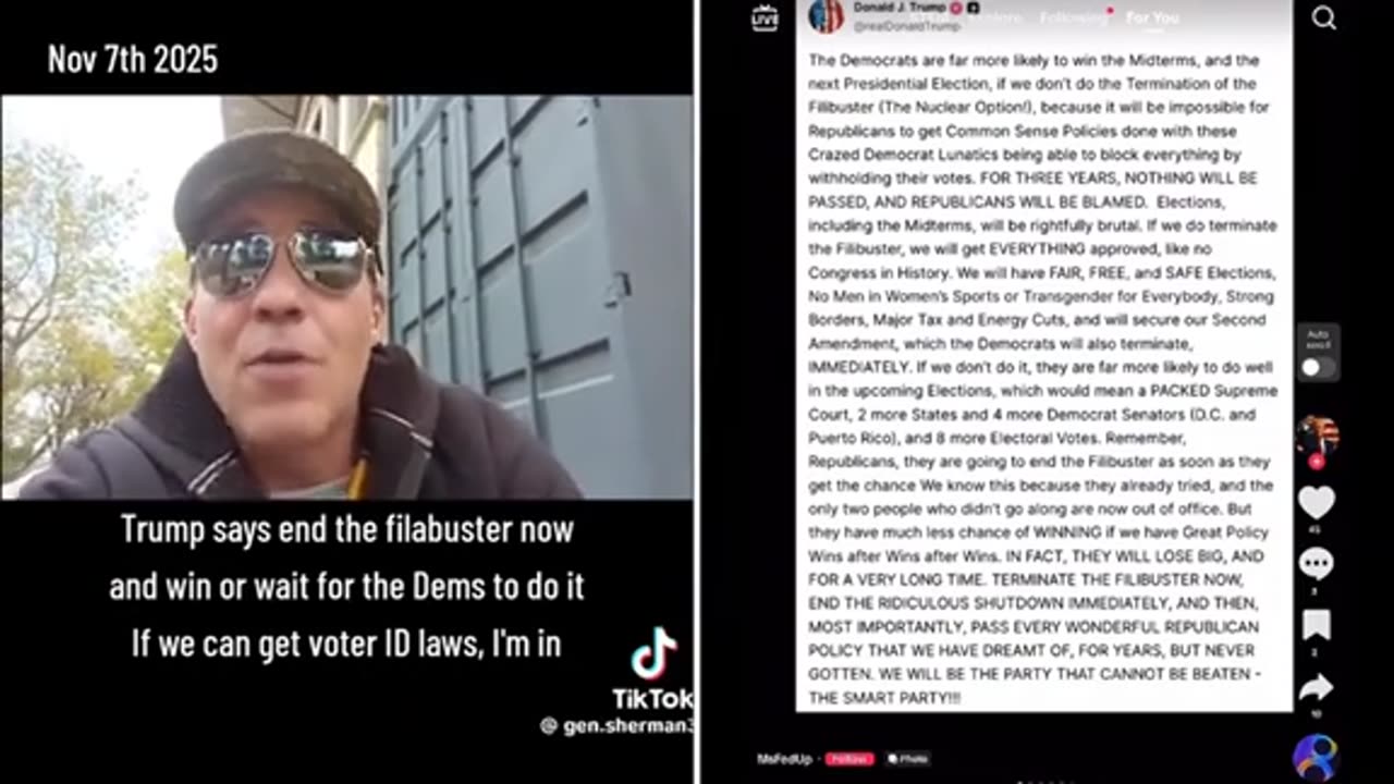 POV on the filibuster ..