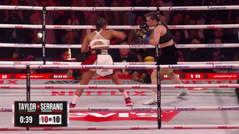 The final minute of Katie Taylor vs. Amanda Serrano 3