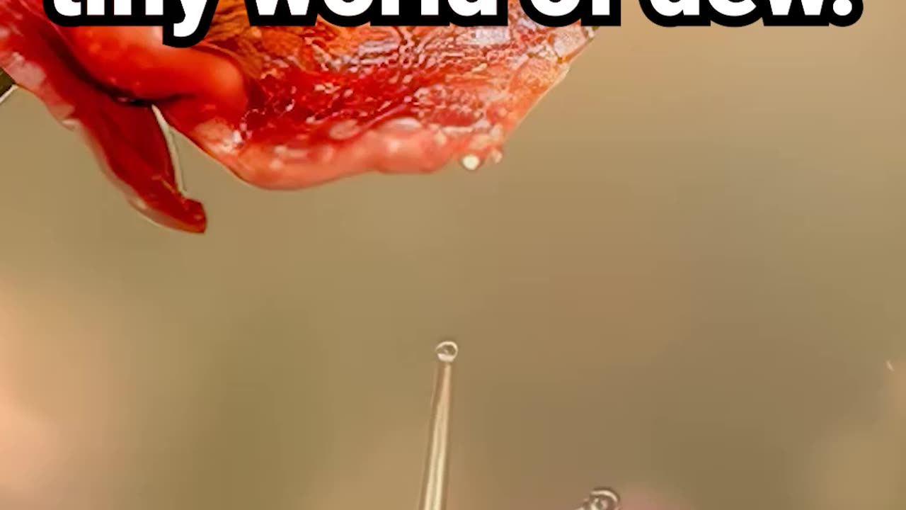 Slow morning, soft music, tiny world of dew #motivation #naturemeditation #anxietyrelief