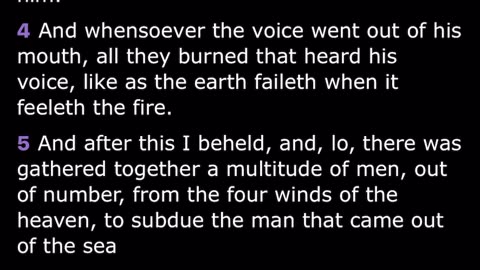 We’re sore Afraid, and yet durst fight..2 Edras 13:8