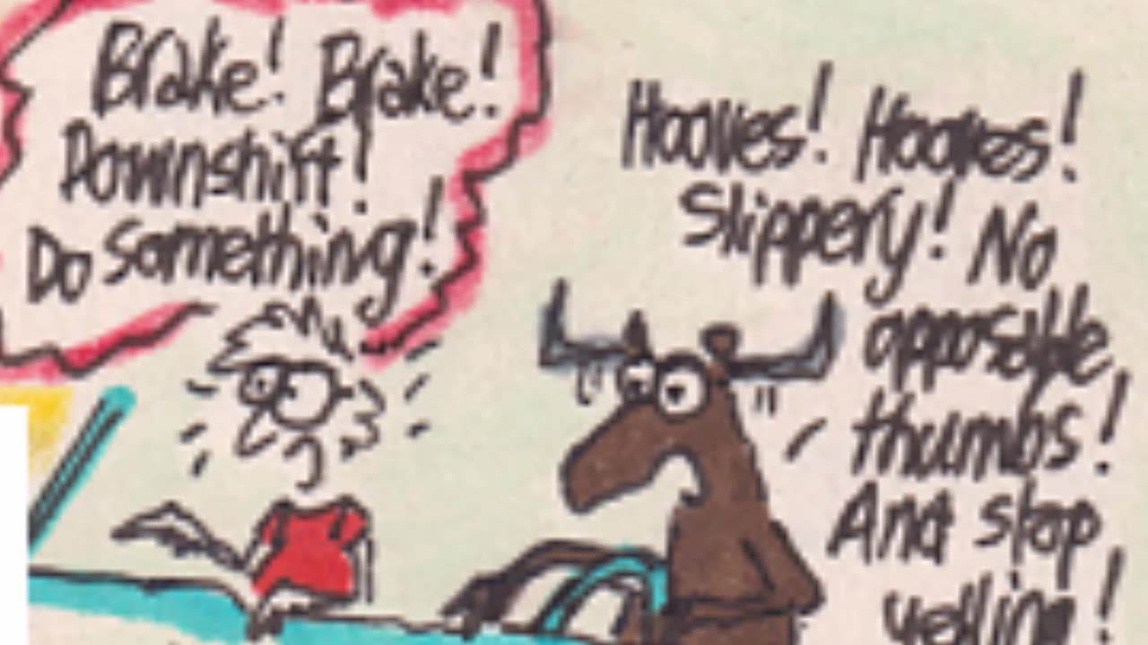 Longhorn Lunacy - Toons from an illustrated post card to a Powder River County recipient