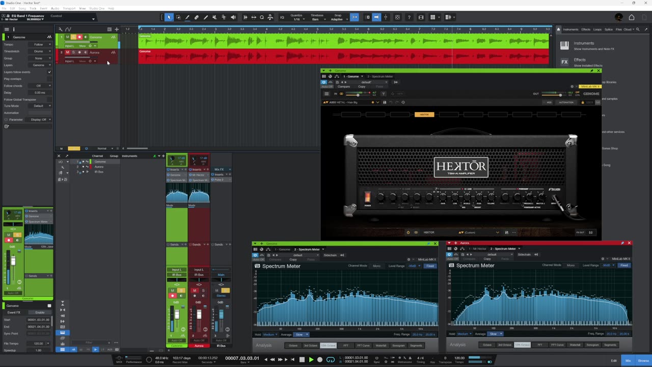Laboga Hector Plugin Test: Genome vs Aurora DSP