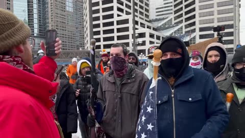 J6 Political Prisoner Jake Lang Attacked & Bloodied by Anti-ICE Protestors in MN