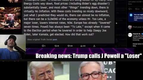 Trump Calls Jerome Powell Fed Chair a Loser, markets tank 3% #investing #trump #fed #stock #loser