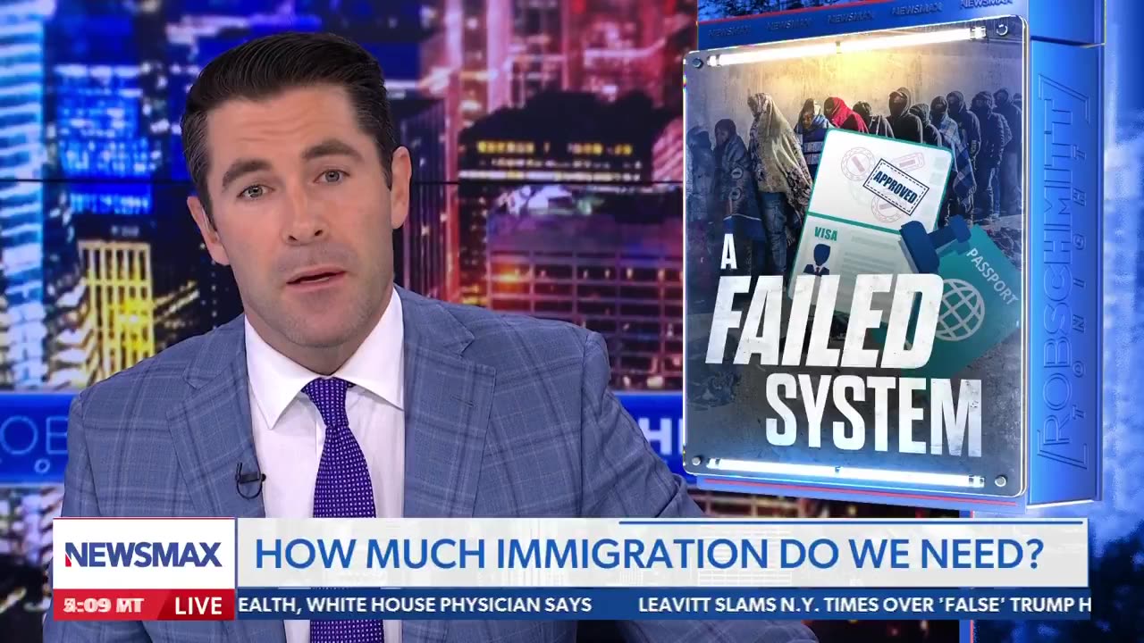 Rob Schmitt 🔥 "Unfettered immigration has cost this country a fortune."