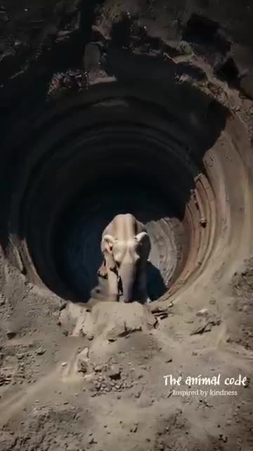 Baby Elephant Begs for Help to Save Trapped Mother 🐘💔 | Heart-Touching Moment*