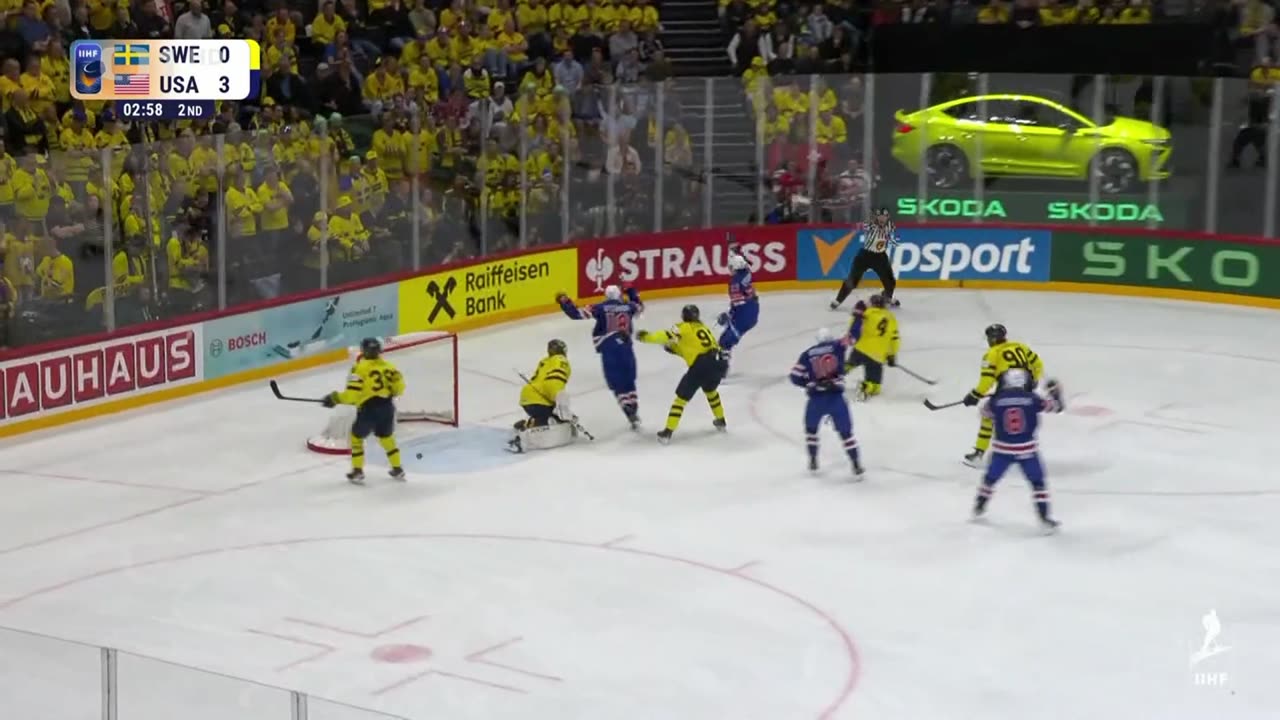 USA vs Švédsko - semifinále MS 2025