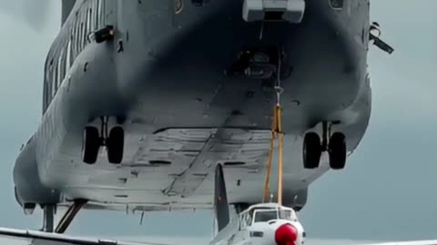 CHINOOK Helicopter Performs Daring Water Rescue! #aviation.