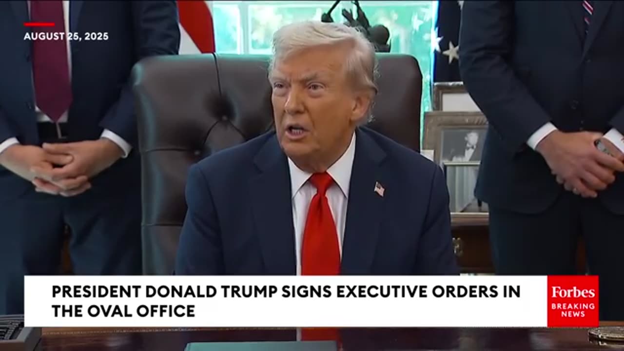 Reporter To Trump: Is Intel Deal 'Hypocritical' After Calling Harris A 'Communist' During Campaign?