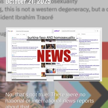 Fact Check: Burkina Faso Did NOT 'Unban' Homosexuality, As Of October 21, 2025
