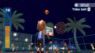 Wii Sports Resort - Basketball 3-Point Contest