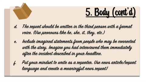 ESL - Writing a newspaper article (step-by-step guide)