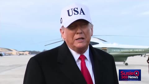 President Trump Speaks to Reporters After Detroit Trip