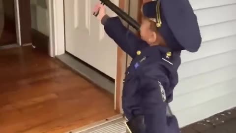 AVON NOVA 🚓 Little Officer On Duty..POOM POOM! Freeze🤩🤭😂