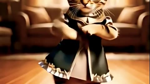 Kittens cute dancing