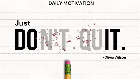 “Don’t just do it. Do it with purpose.” – Olivia Wilson