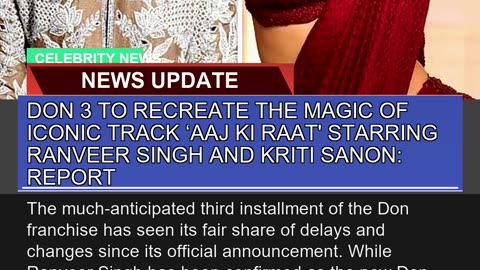 Don to Recreate the Magic of Iconic Track Aaj K
