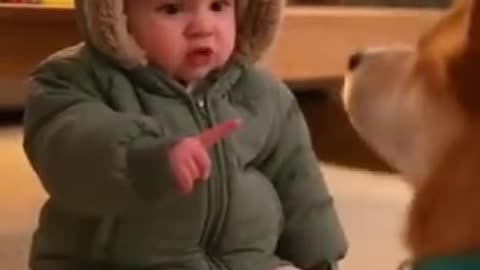 Cute Baby Playing with Animals | Adorable Baby and Pet Moments 2025