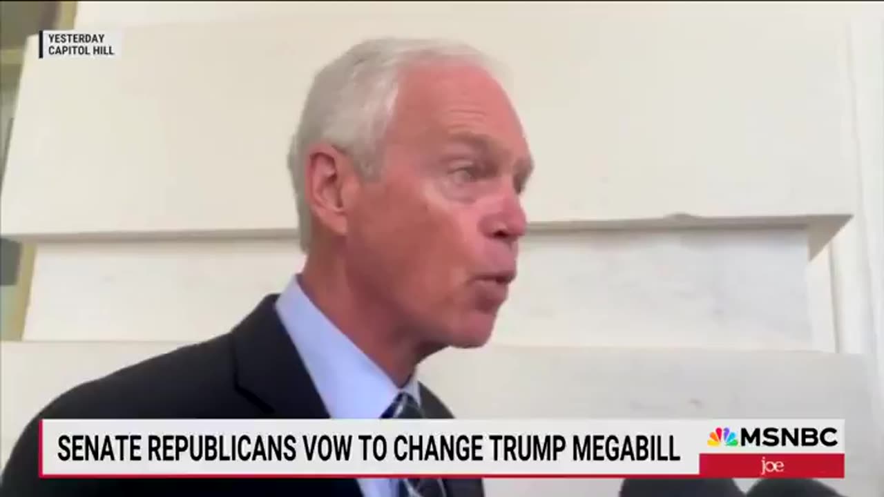 Ron Johnson says “no way” on Big Beautiful Bill