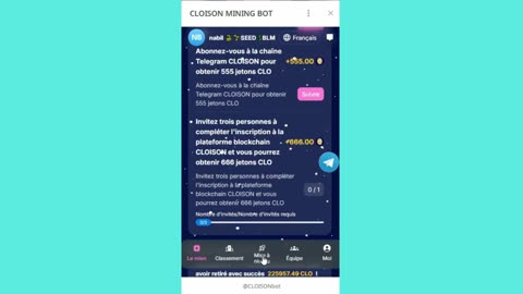 BIG MINING MINI APP BOT TELEGRAM CLOISON
